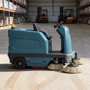 Electric Ride On Automatic Industrial 8 Gradeability Warehouse Floor Sweeper