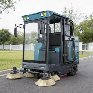 Electric Ride On Compact Vacuum Self Propelled High Pressure Cleaning Floor Sweeper