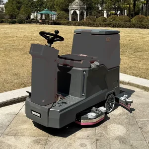 Electric Ride-On Floor Scrubber for Commercial Plazas
