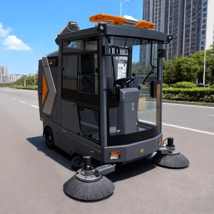 Electric Ride-On Road and Floor Sweeper Truck High-Pressure Cleaning 2200mm Cleaning Width 19000/h