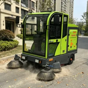 Electric Ride-On Street Sweeper Machine for Factory Logistics Center and Airport Cleaning