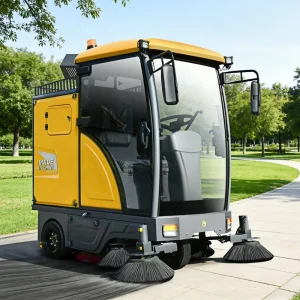 Electric Ride-On Sweeper 1900mm Sweeping Width Road Street Cleaning Machine