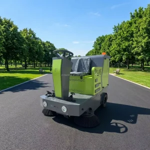 Electric Ride-On Sweeper Machine for Underground Parking Garages and Warehouses