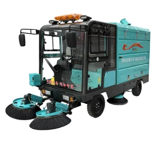 Electric Ride on Floor Multifunctional Road Sweeper Truck with Side Brush Vacuum and Water Spray Dust Suppression System