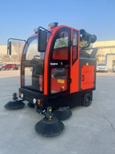 Electric Ride-on Street Sweeper with 2.5 Meter Cleaning Width and CE