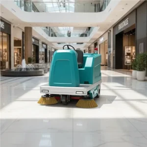 Electric S1600 Ride-On Floor Sweeper with Corrosion-Resistant Stainless Steel for Salt-Storage Docks
