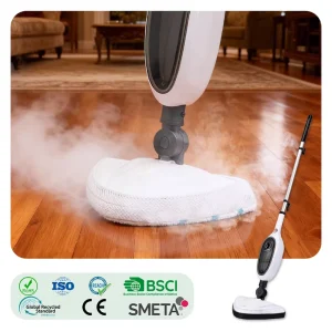 Electric Steam Mop Floor Steamer High Temperature Steam Mop Cleaner with Adjustable Pole for Pet Hair Cleaning