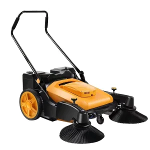 Electric Walk Behind Floor Sweeper Cleaner Machine Mini Hand Push Road Sweeper