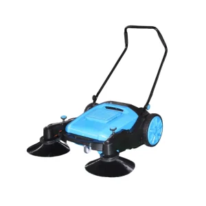 Electric Walk-Behind Floor Sweeper with Water Spray and Road Brush Motor