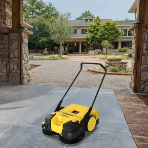 Electric Walk-Behind Road Cleaning Sweeper for Street and Farm Use with Plastic Motor Component