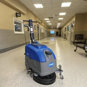 Electric Walk Behind Small Floor Scrubber Dryer Efficient Scrubbing and Hand Push Cleaning Machines for Home Use