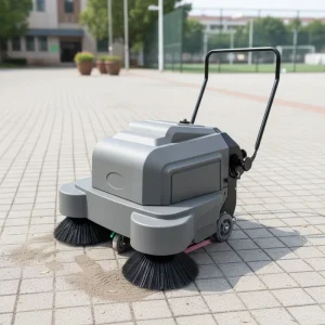 Electric Walk-Behind Street Sweeper and Industrial Floor Cleaning Machine for Schools and Parks