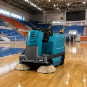 Energy Saving Pure Copper Motor GIYO S1400 Ride on Compact Vacuum Low Power Consumption School Floor Sweeper