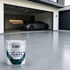 Epoxy Floor Coating for Garages Anti-Slip Oil-Resistant Easy-to-Clean Paint for Home Floors