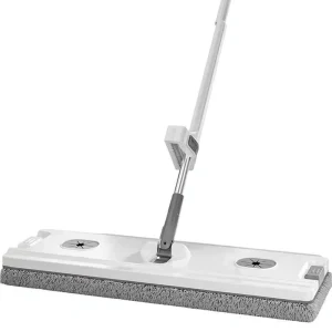 Extendable Handle Self Wringer Microfiber Rectangle Flat Mop Plastic Basket High Capacity Durable 90% 100% Dehydration Rate
