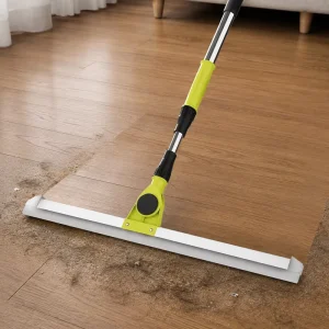 Extendable Long-Handle TPR Shower Squeegee for Floor and Glass Cleaning