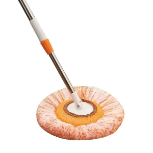 Extendable Microfiber Flat Mop with Universal Rotating Head for Wall and Ceiling Cleaning