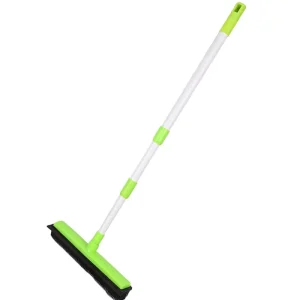 Extendable Pet Hair Removal Multi-Surface Squeegee Rubber Broom for Carpet Mats and Couch