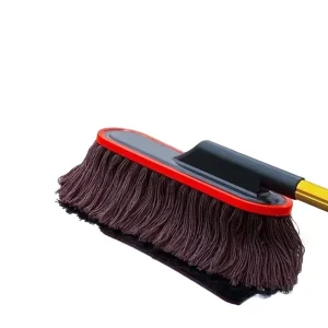 Extendable Pole Handfree Manual Fine Cotton Car Cleaning Brush Self Wringing Wax Duster for Vehicle Dust & Wax Maintenance