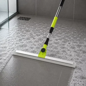 Extendable TPR Squeegee with Plastic Handle and Soft TPR Blade for Shower Glass Kitchen Countertops and Patio