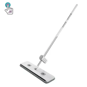 Extended Two-Head Household Spray Flat Mop with 360-Degree Flexible Rotation