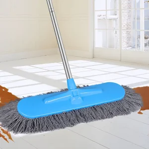 Extra Large Cotton String Flat Mop with Extended Stainless Steel Handle Heavy Duty Floor Mop