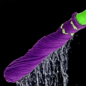Extra Large Microfiber Twist Mop with Rotatable Long Handle and Manual Wringer