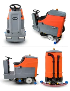 F860 Electric Ride-On Floor Washing Machine 125/135L Ceramic Marble Tile PVC Floor Scrubber Vacuum
