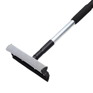 FF5153 2 in 1Window Washing Cleaner Glass Door Wiper Squeegee Cleaning Scraper Extension Poles Handle Window Squeegee