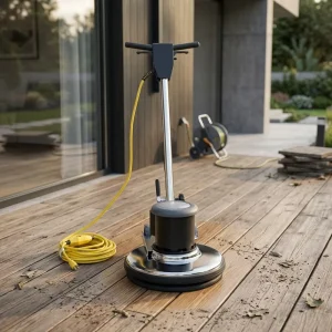 FM17 17-Inch Electric Floor Burnishing and Polishing Machine with 1.5 HP Motor