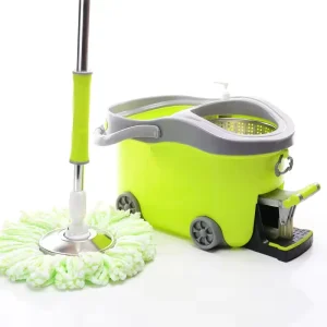 Factory 360° Rotating Spin Mop and Bucket Set with Foot Pedal, 4 Wheels