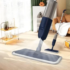 Factory Aluminum Flat Mop Flexible Rotation Large Panel Water Spray Floor Cleaning Chenille Cloth Self Wringer