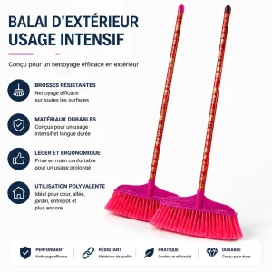 Factory Brooms Individual Plastic Brooms School and Home Cleaning Hard Bristle Sanitation Brooms