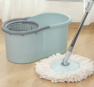 Factory Cleaning Microfiber Mops Swivel Spinning 360 Rotating Clean Floor Magic Mop With Plastic Bucket