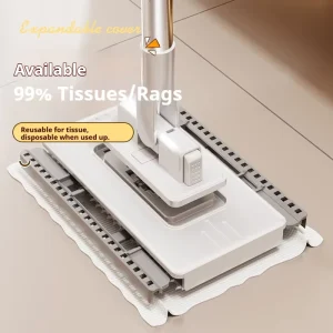 Factory Clip Face Towel Mop Automatic Paper Change Mini Flat Mop Long Handle Hands-Free Mop for Home Office