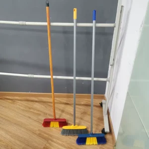 Factory Custom Plastic Indoor Broom with Household Broom Head for Floor Cleaning