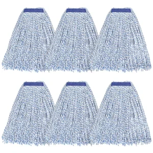 Factory Custom Replacement Heavy-Duty Long-End Cotton Mop Head for Commercial and Industrial Use