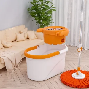 Factory Customized Ultra-Fine Fiber Spin Mop Set with Adjustable 360-Degree Rotating Bucket