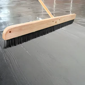 Factory Direct 18 24 36 Inch Green Soft Cement Broom Without Handle with Mounting Threads for Concrete Floors