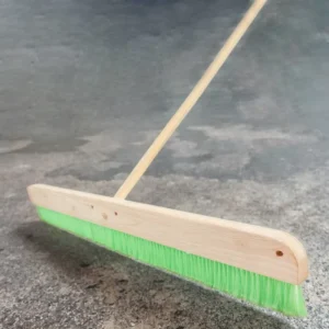 Factory Direct 18 24 36 Inch Green Soft Cement Broom Without Handle with Mounting Threads for Concrete Floors