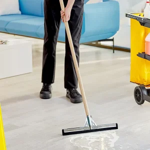 Factory Direct Floor Squeegee with Stainless Steel Handle and Rubber Blade