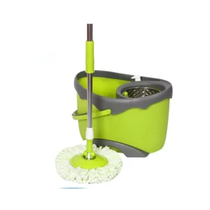 Factory Direct High Quality 360 Degree Spinning Mop Single Bucket Spinning with 2pcs Microfiber Replacement Heads