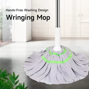 Factory Direct Microfiber Cotton Mop Dry Wet Self Wringing Floor Mop With Durable Metal Handle For Household Cleaning