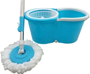 Factory Direct Stainless Steel Telescopic Rod Dual-Drive 360-Degree Microfiber Rotary Mop