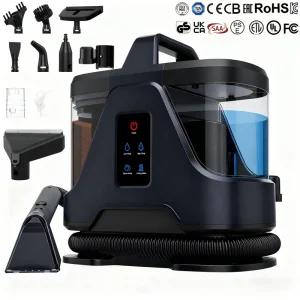 Factory Direct Wet Dry Heating Handheld Steam Mop Fabric and Carpet Portable Electric Steam Spot Cleaner Vacuum