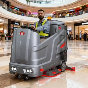 Factory Electric Automatic Floor Scrubber Machine With Brush for Hotel Restaurant Commercial Building