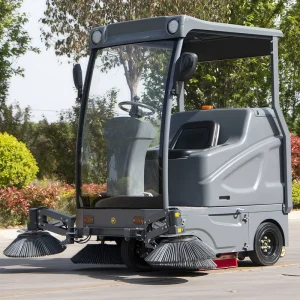 Factory Electric Ride-On Road Street Sweeper Industrial Floor Sweeper Cleaning Equipment Machine