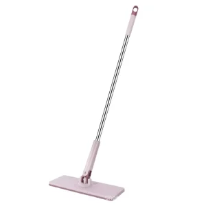 Factory Floor Cleaning Flat Mop Lazy Mop Stainless Steel Handle Self Wringer Rotating Mop Cloth Home Floor