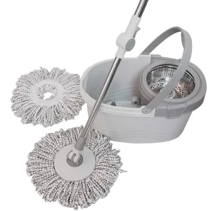 Factory Floor Cleaning Microfiber Spin Mop and Bucket Set