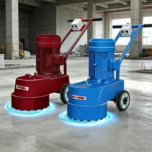 Factory Floor Renovation Walk behind Concrete & Water polished Stone Grinder with Motor 3KW 220V 380V